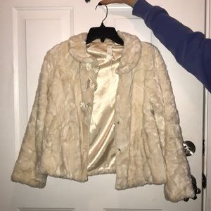 Monsoon girls furry coat